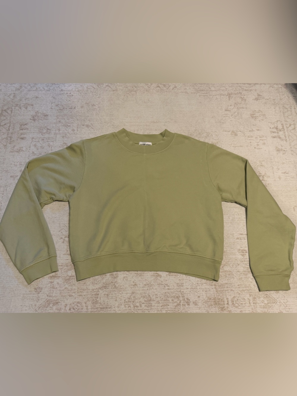 Cotton Citizen Crewneck Sweatshirt Sage Green Made USA Medium